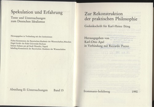 Zur rekonstruktion der - zur,